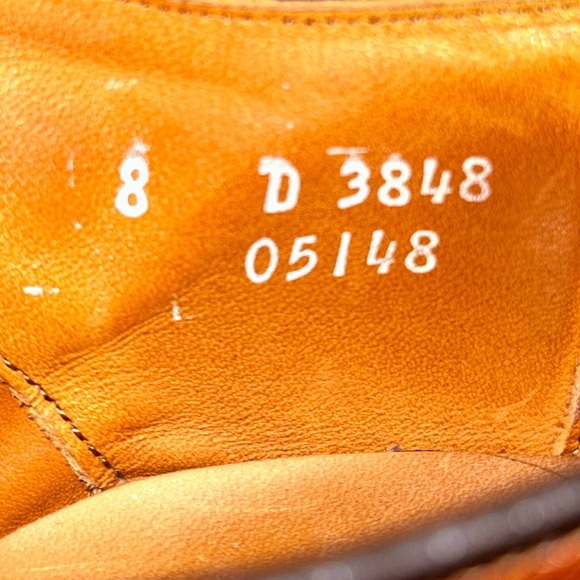 Allen Edmonds Men’s 8D McClain Oxford Dress Shoes Brown Leather Wingtip Lace - Picture 8 of 11